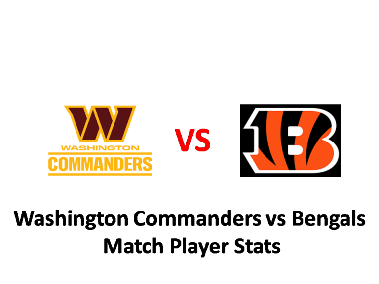 Washington Commanders vs Bengals Match Player Stats